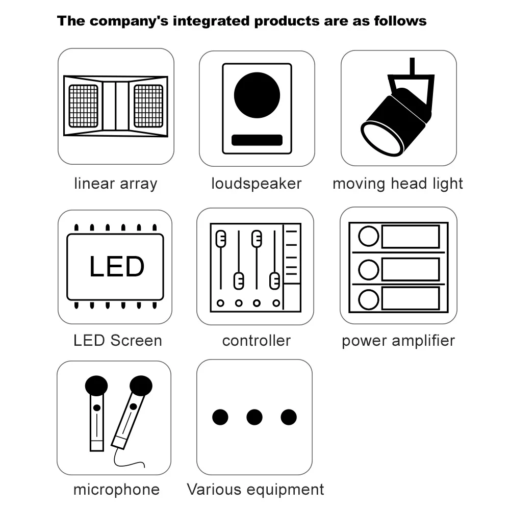 Professional Customized Stage Equipment Custom Audio, LED Display, Dj Mixer