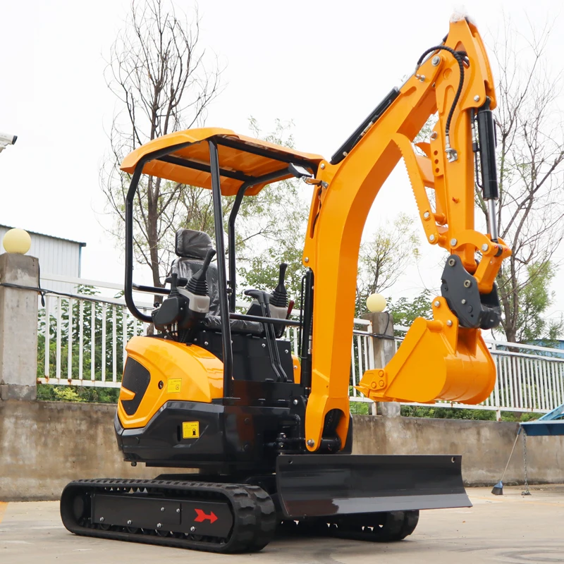 Экскаватор на строительной площадке 2 5 тонн гидравлические Гусеничные экскаваторы дизельные двигатели мини-экскаваторы с кондиционером кабиной