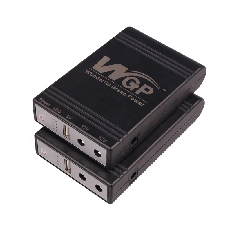 Внешний аккумулятор WGP для резервного копирования аккумуляторов, OEM-производитель ODM, пользовательский поставщик решений, Интернет-маршрутизатор постоянного тока USB, аккумулятор UPS, мини-ups для Wi-Fi-маршрутизатора