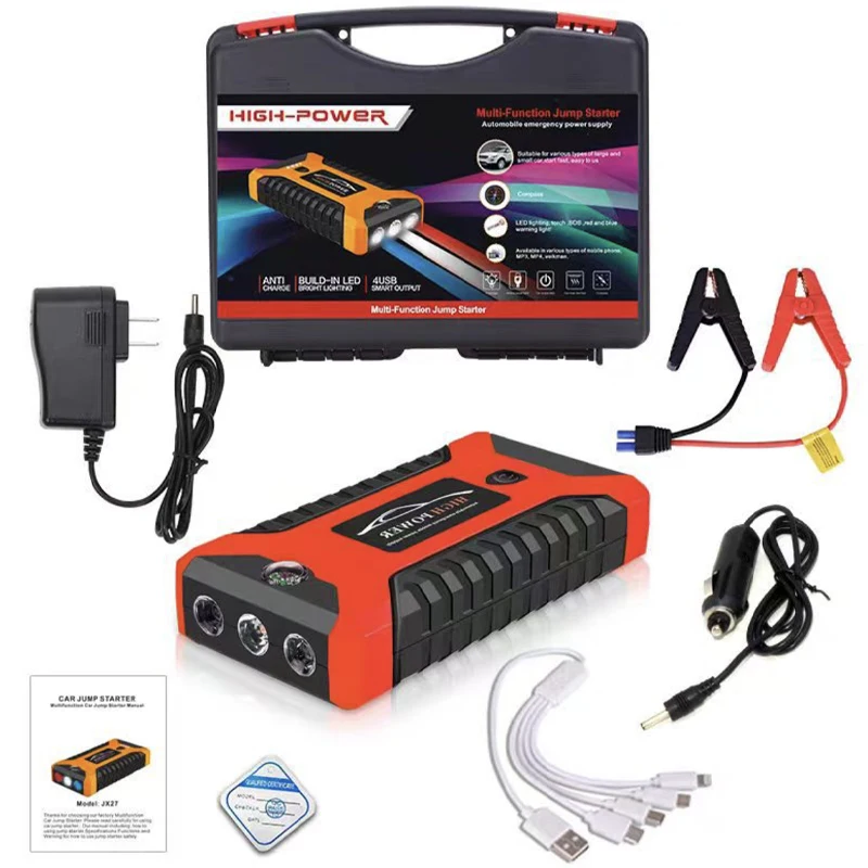 Литиевая батарея бустер стартер со светодиод USB выход 12 В автомобильный с компасом