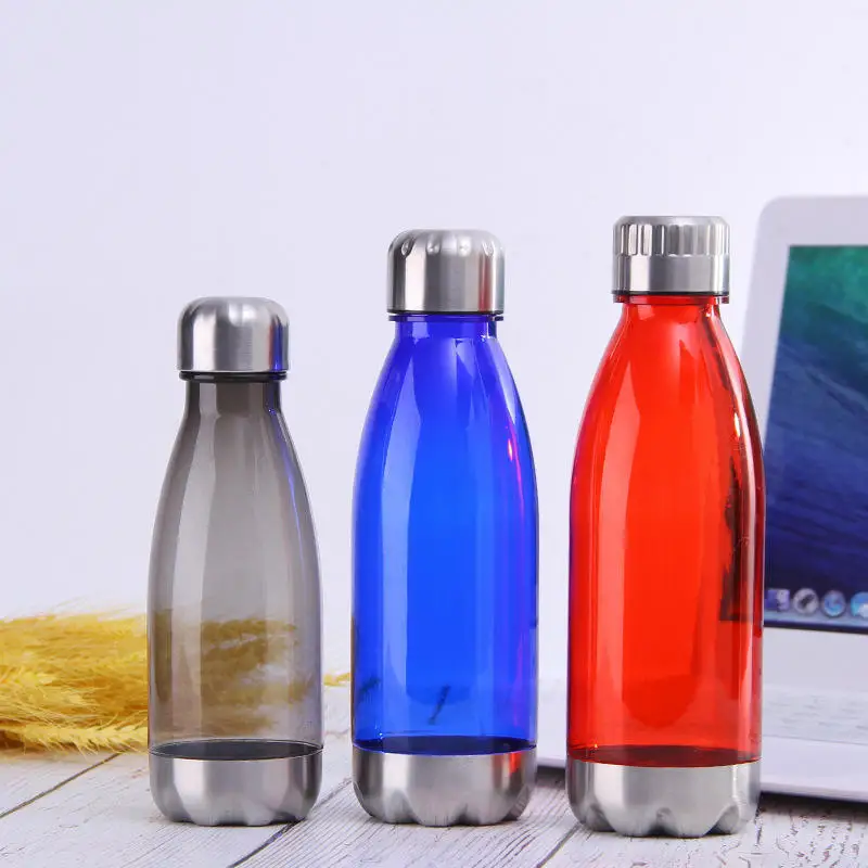 Personalized Stainless Steel Lid Clear Water Bottle Plastic Half Gallon Botella De Agua Deportiva Drink Bottle Borraccia