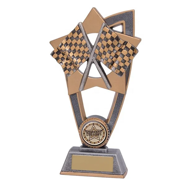 Star blast motor cross award trophy Handmade collection souvenir crafts polyresin sports statues figurine