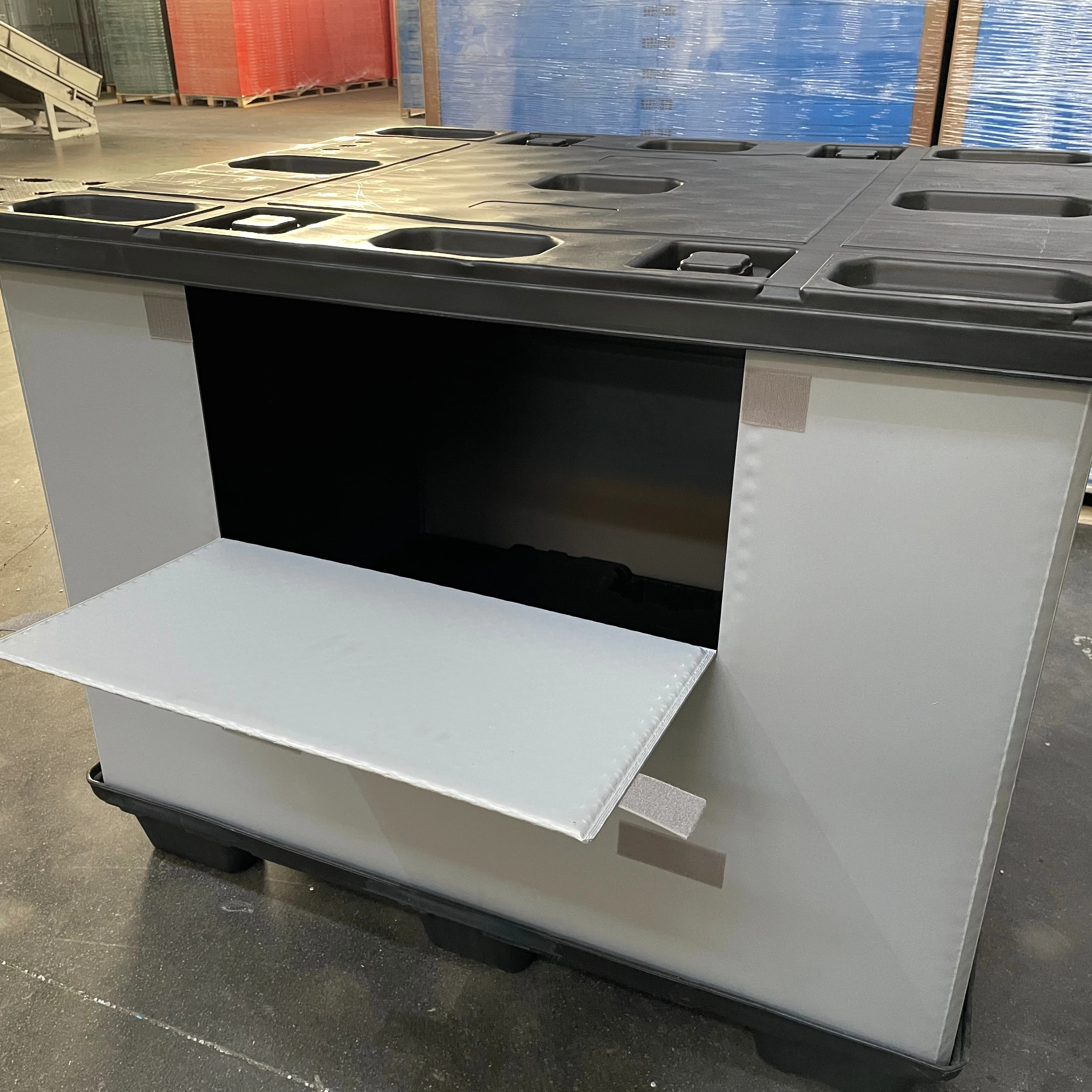 Адаптируемые под требования заказчика Hdpe качество производитель поставщик складной ящик для хранения контейнер пластиковый ящичный поддон