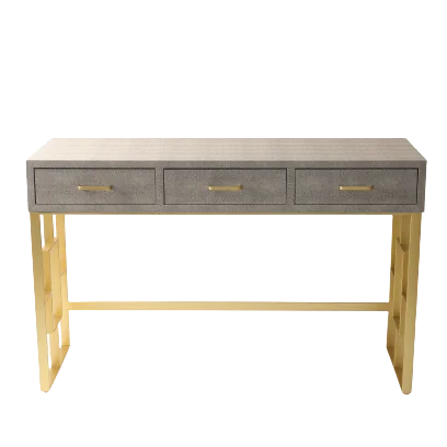 Мебель для дома Фабрики Golden Arts, современный модный дизайн для спальни из искусственной кожи, металлический стол с тремя выдвижными ящиками