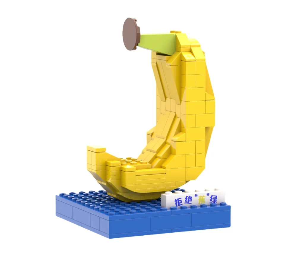 Jizai Custom Moc Building Block Sets Bus Station Model  Street View Custom House Garden 3D Construction Building Blocks
