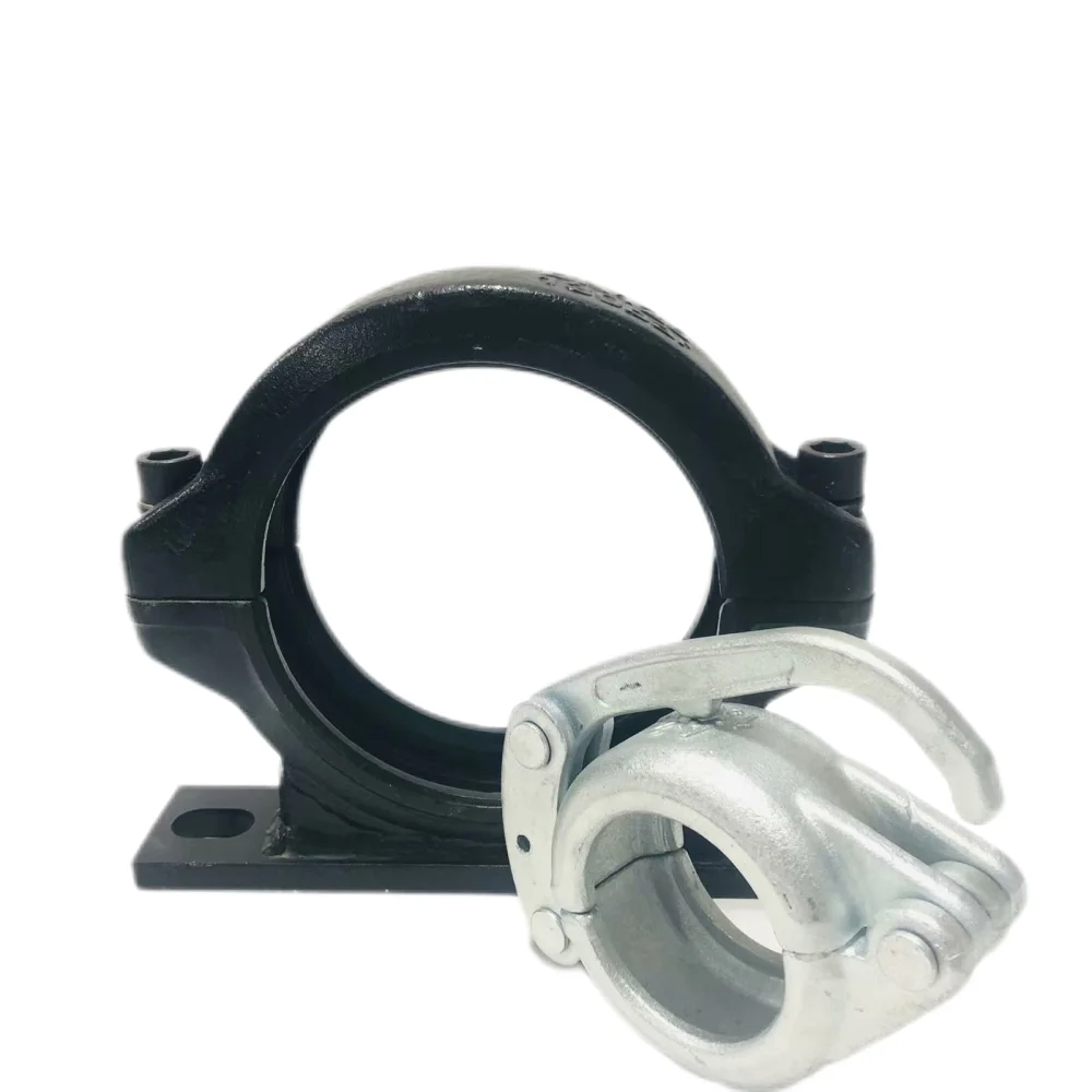Heavy duty putzmeister DN125 boom pump pipeline quick release/sanp pipe clamps for concrete pump truck