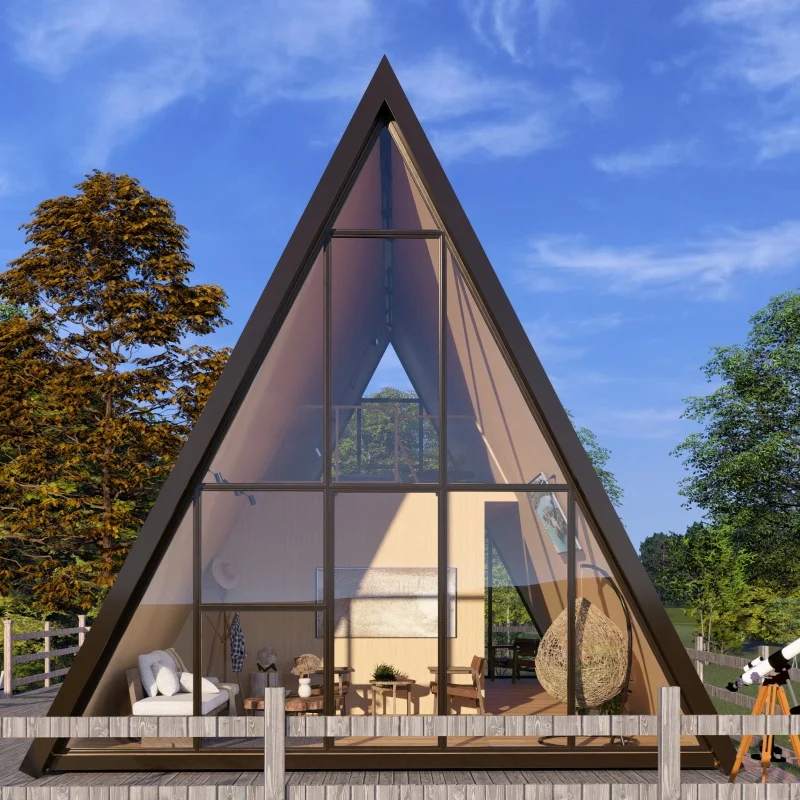 2025 Prefabricated Party Triangle Modern Design Detachable Luxury Container Tiny Homes