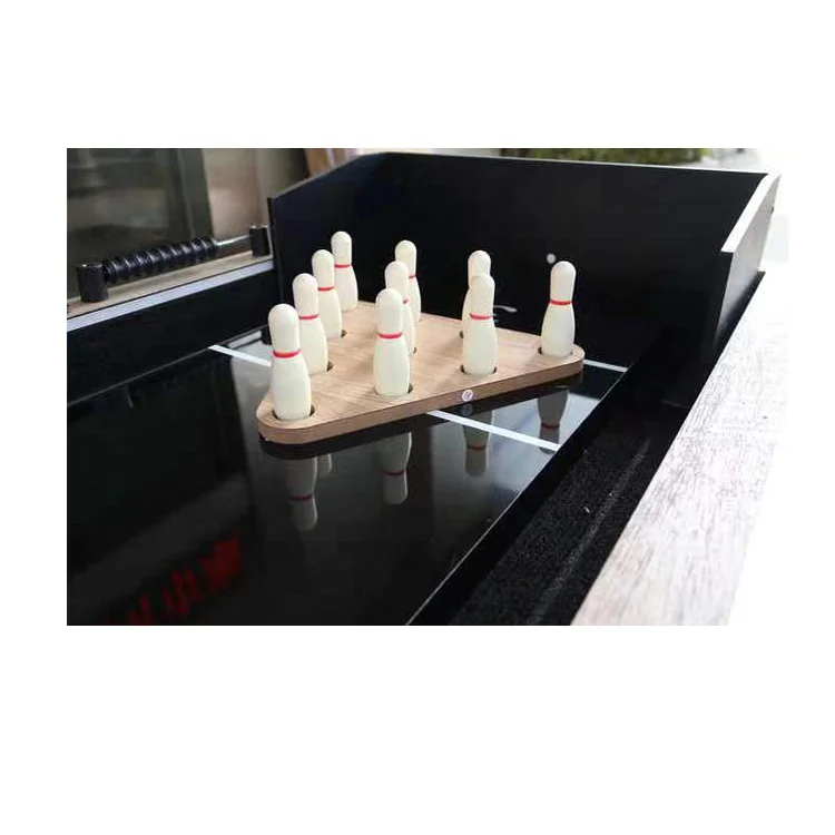 High Quality 9FT LED Light Shuffleboard Table Suitable For Bars & Shuffle Board Game With Bowling Set