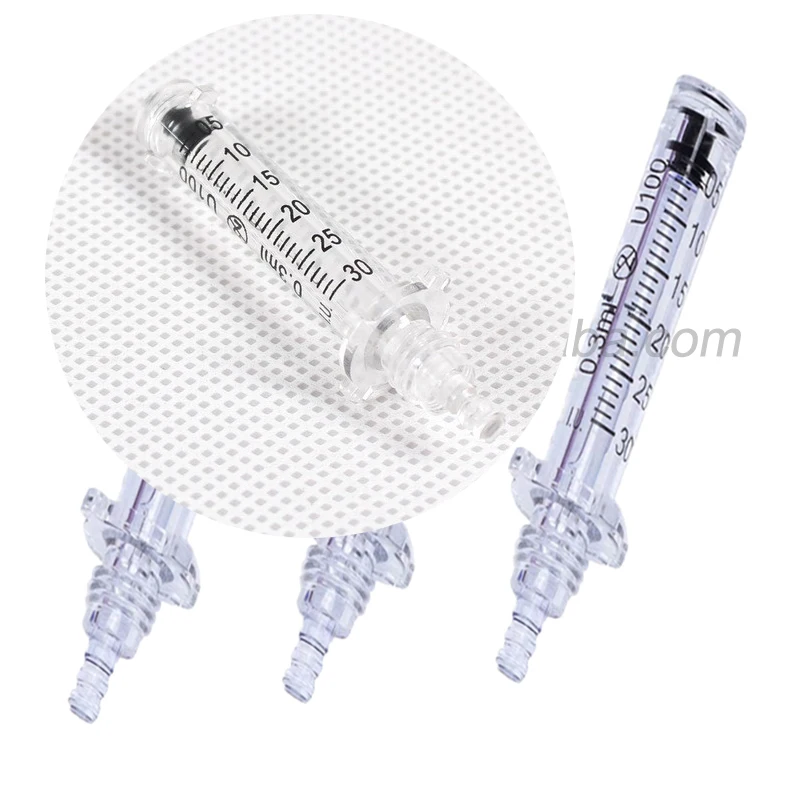 Ампула высокого давления для мезотерапии без иглы с гиалуроновой ручкой для наполнителя губ