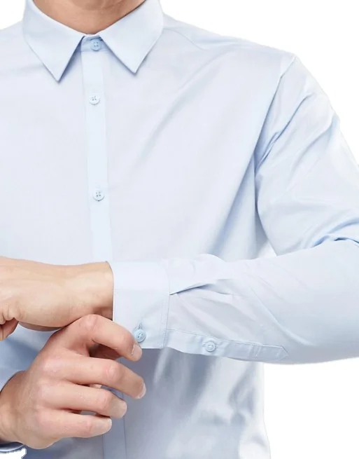 Polyester Cotton Latest Design Pent Shirt Non Iron mandarin collar shirt