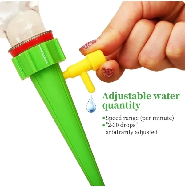 Automatic Drip Irrigation System Self Watering Spike for Flower Plants Greenhouse Garden Adjustable Auto Water Dripper Device