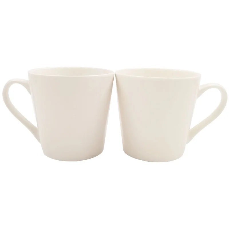 Modernqiu 220ml 7.5OZ Porcelain Ceramic Cups Minimalist Design Coffee Milk Mugs for Giveaways with Custom Logo Sublimation