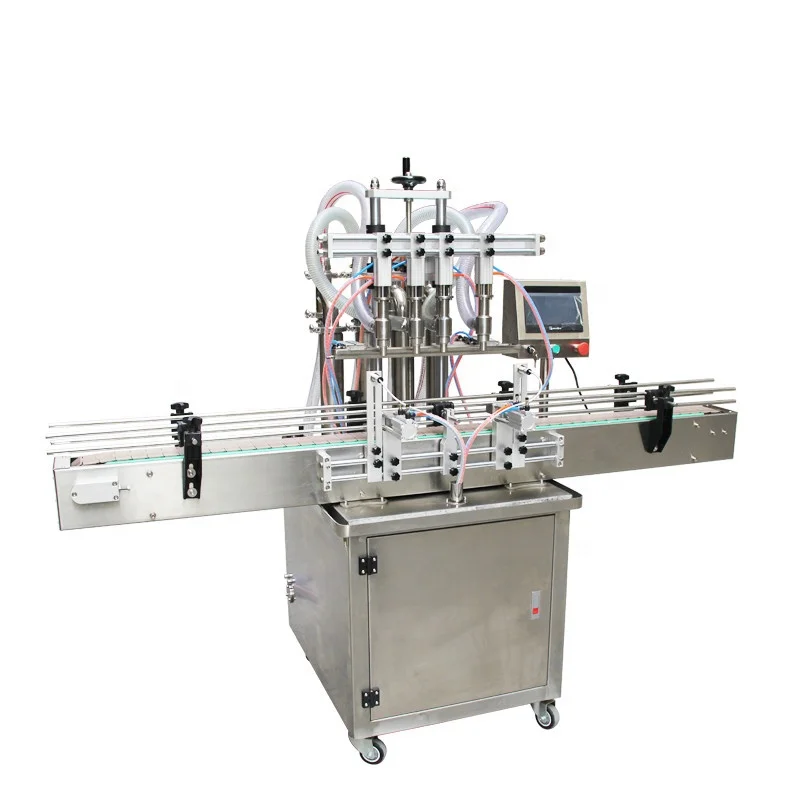YTK-YT4T-4Y Mouthwash Detergent Liquid Automatic Bottle Juice Multi Head Filling Machine Olive Oil Four Heads Shampoo