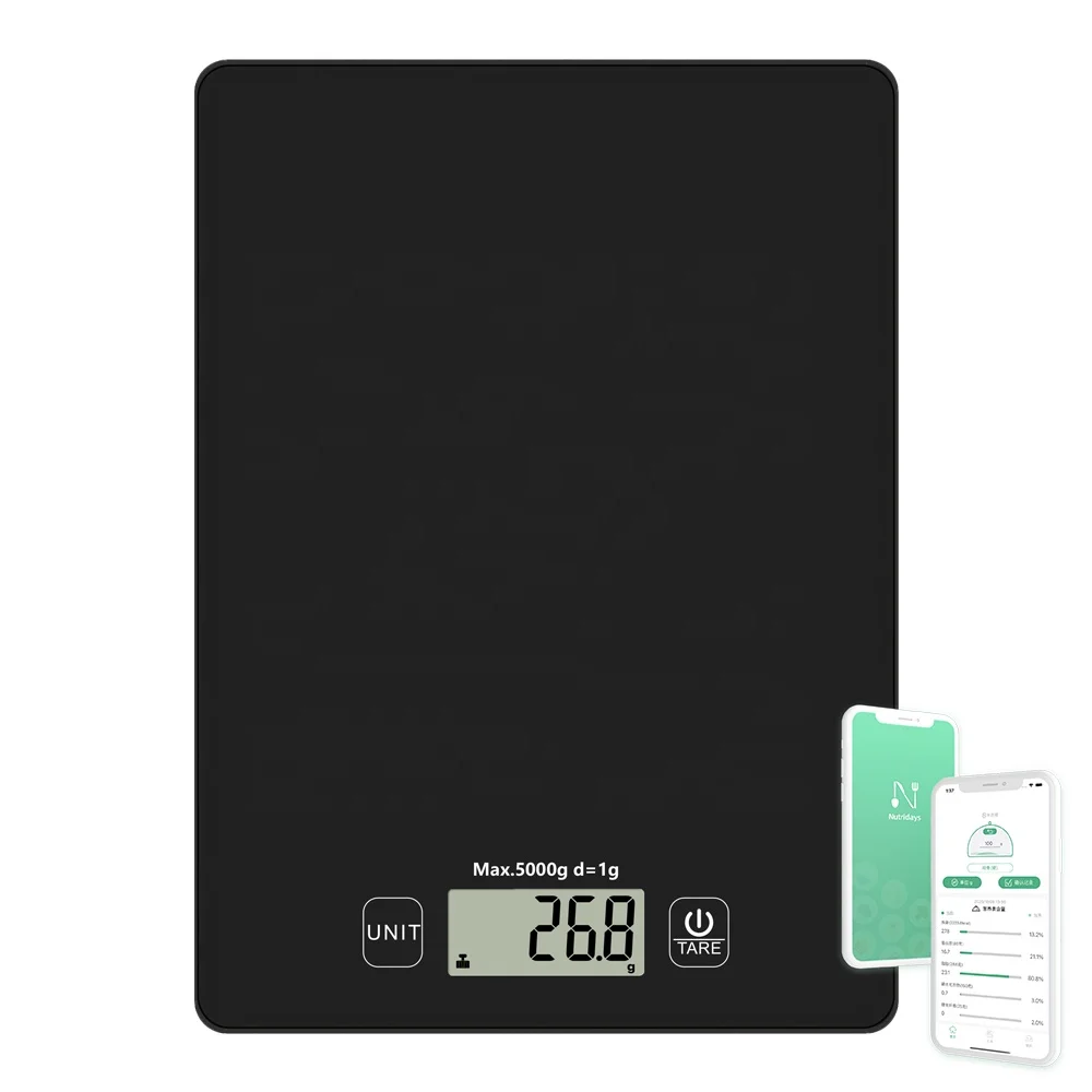 Kitchen Electronic Scale Waterproof Glass Surface Easy To Clean Digital Food Kitchen Scale