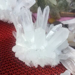 Оптовая продажа, высокое качество, натуральный белый прозрачный камень, кварцевый кристалл, целительные кластеры для украшения