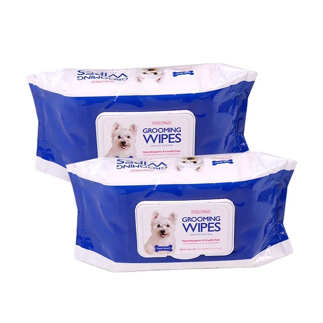 Customized 80PCS Dog cleaning paper towels pet eye wet wipes tear stain remover wipes