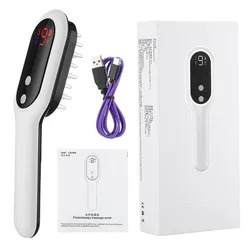 Factory Mini Mens Hair Brush Electric Multifunctional Massage Gun With Lcd Heads Case