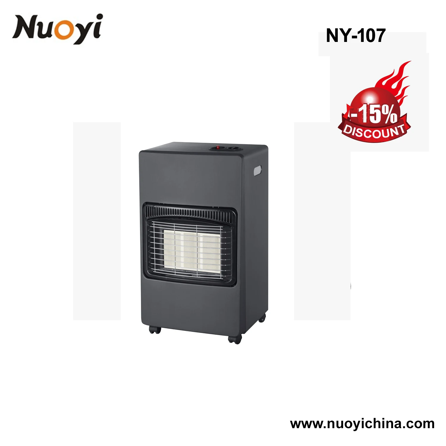 3 Burner Portable Cabinet LPG Indoor Natural Gas Room Heaters Home Use