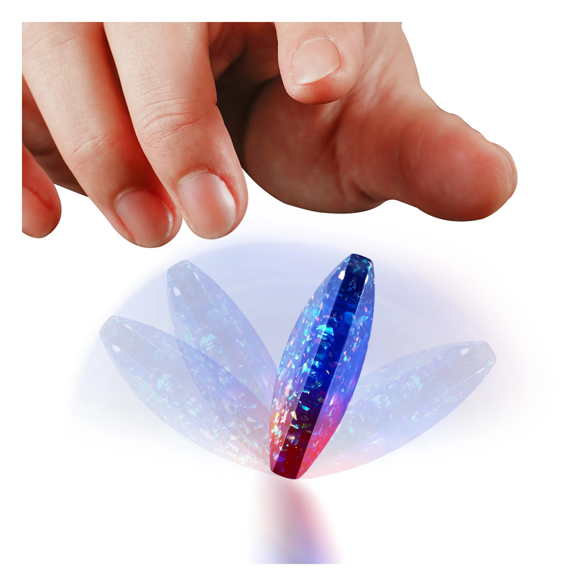 Kinetic ABS Fingertip Jet toy Decompression Artifact Fingertips Decompression Desktop Flip Dancing Feature Gyro Toy