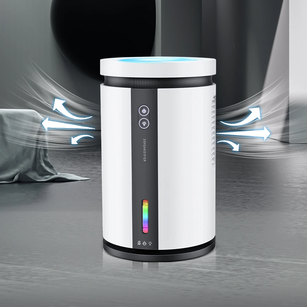 Haijieer Dual Semiconductor Peltier Dehumidifying Dryer Rotary Hanging Wardrobe Air Purifier Home Moisture Absorber Dehumidifier