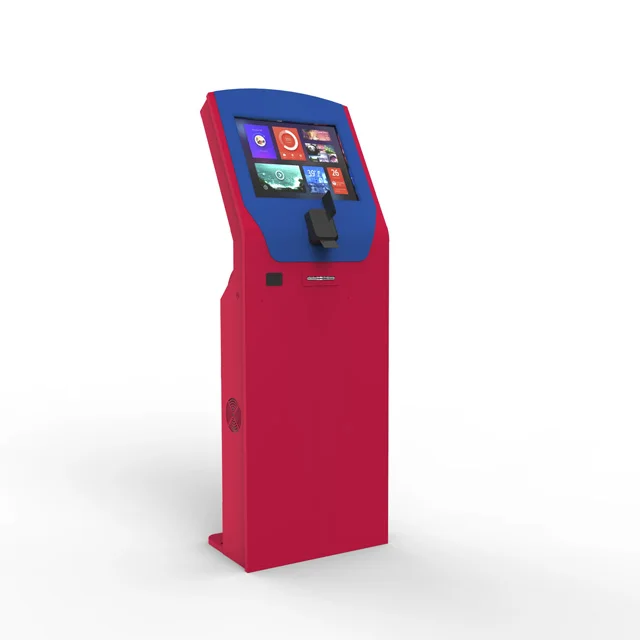 custom smart dual touch screen self-service payment information kiosk and multi function library self-service kiosk