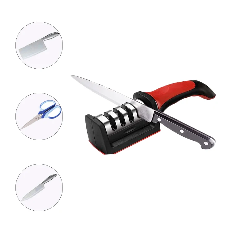 Steel Coarse Fine Sharp Knife Sharpener System Sharpen Grinder Tool Machine Knife for Home and Kitchen