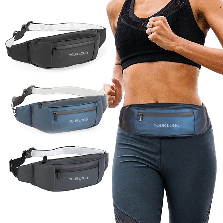 Crossbody sports running belt waist purse pack custom print waist fanny pack