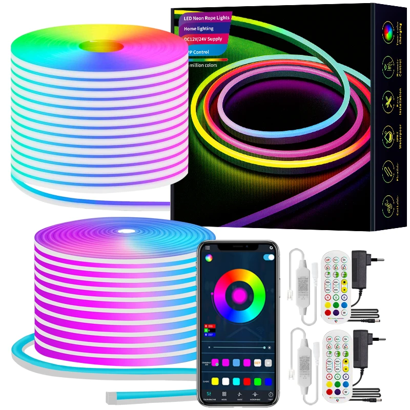 Custom Waterproof 6x12mm IP67 Neon Strip 0612 Flex Light Neon Sign LED Neon Light