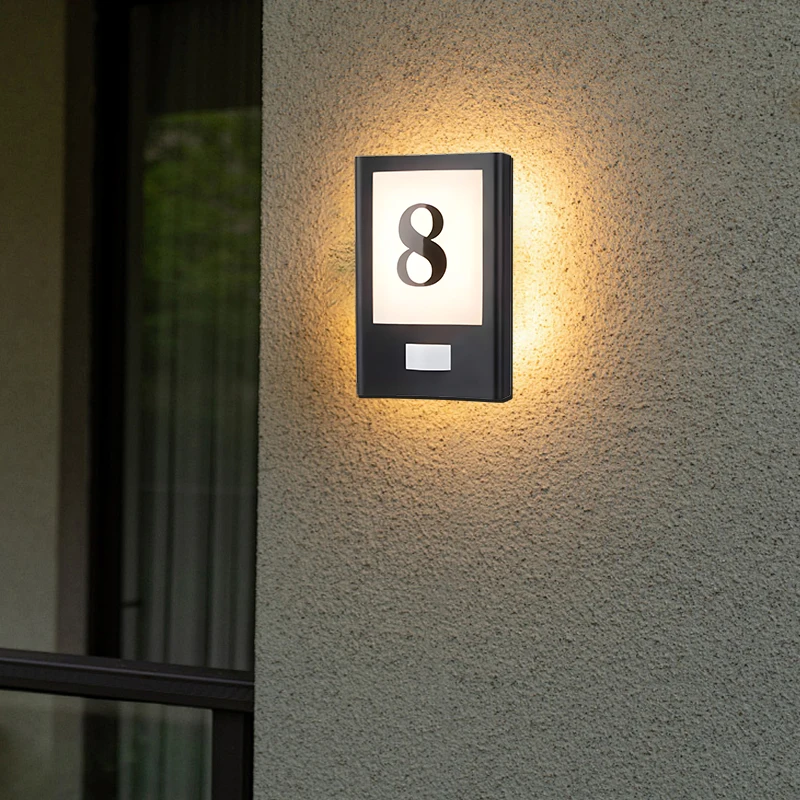 Simple wall-mounted outdoor aluminum waterproof and rustproof decorative wall lights for home outdoor