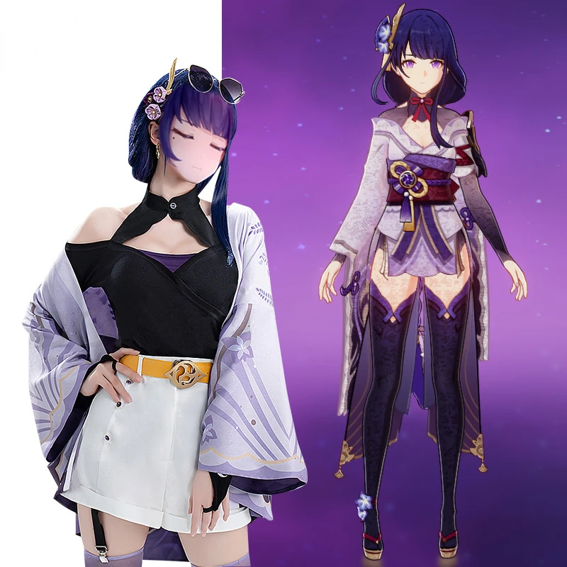 New Arrival Raiden Shogun Cosplay Costume Game Genshin Impact Clothing