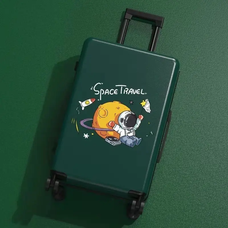 Astronauts luggage Suitcase Luggage Pp cartoon travel password box student small fresh trolley case suitcase men and women