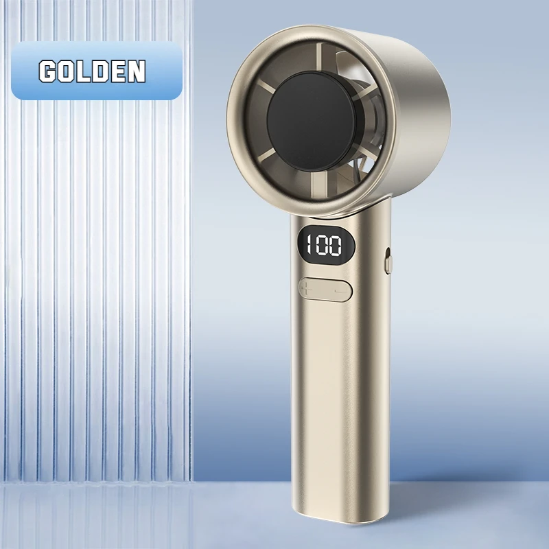 New Arrivals 1800mAh High Speed Handheld Mini Turbo Jet Fan Wholesale Summer Cooling Rechargeable Portable Handheld Fan