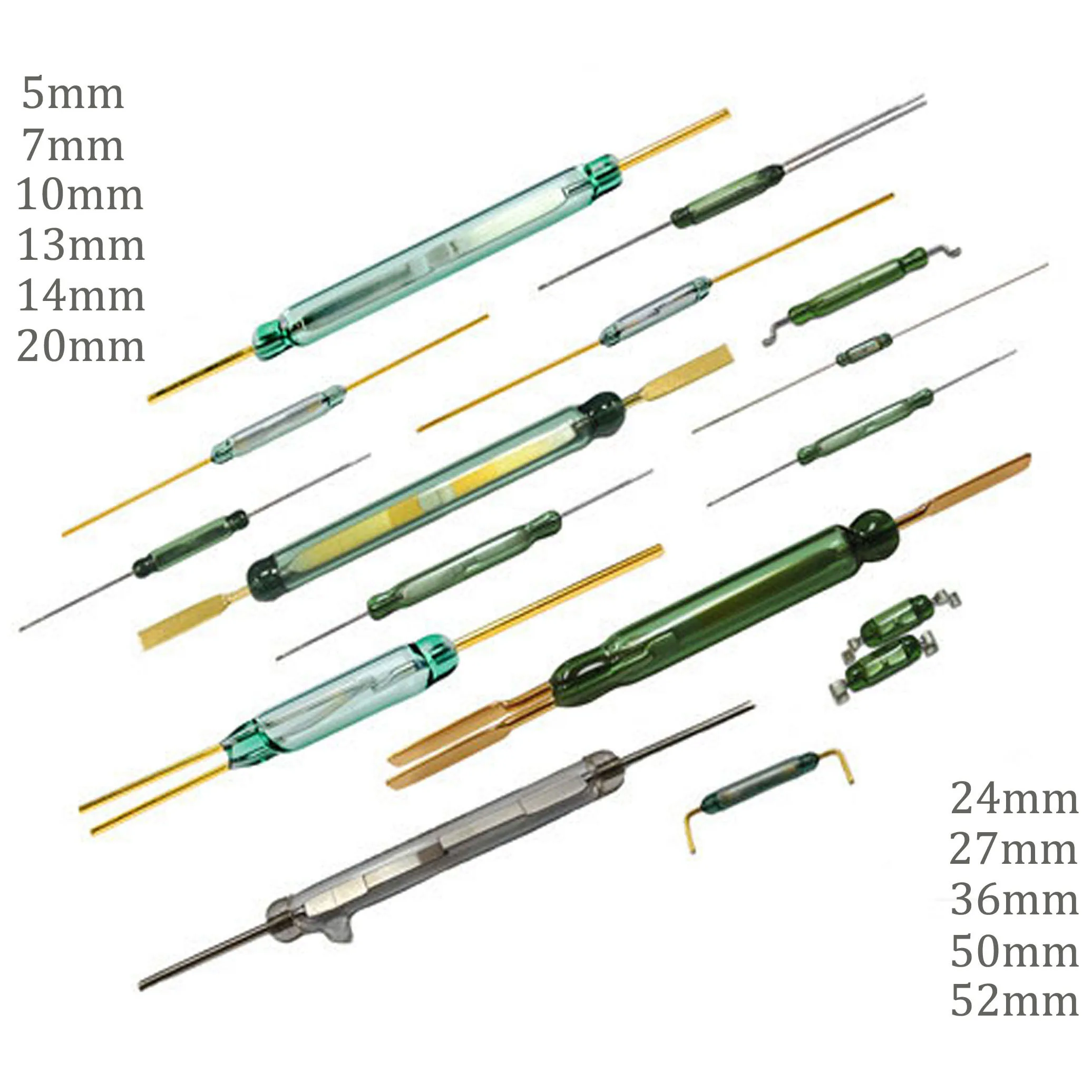 220 В, мощный обычный открытый зеленый стеклянный язычковый переключатель, заказ