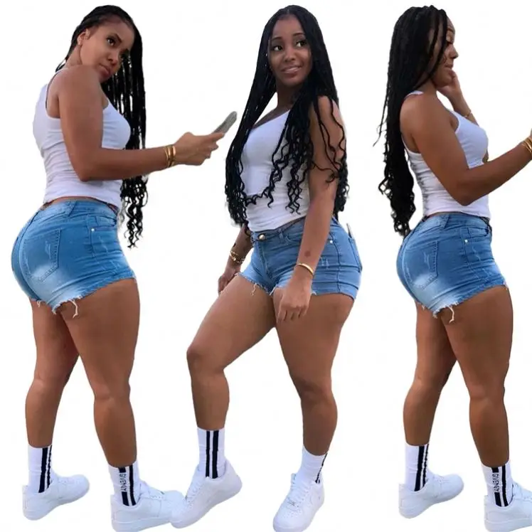 MOEN Wholesale Price Pantalones jeans Summer Casual Popular Woman Jeans 2021 Women Denim Shorts Pants