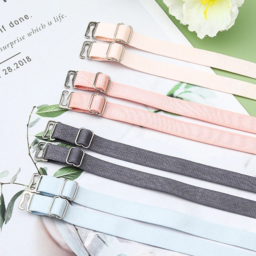 Hot Sales Stainless Steel Buckle Bra Shoulder Strap 1CM Sexy Underwear Wide Strap Non-Slip Bra Shoulder Strap
