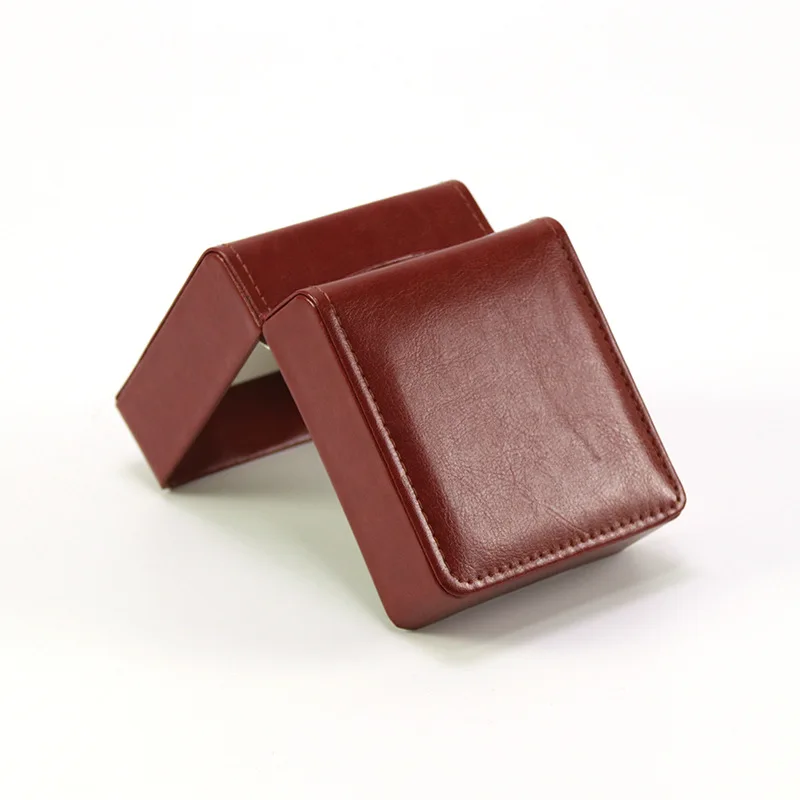 custom logo Print luxury gift flat wrist brand aluminium metal mechanical watch band wooden strap case box packaging watch boxes
