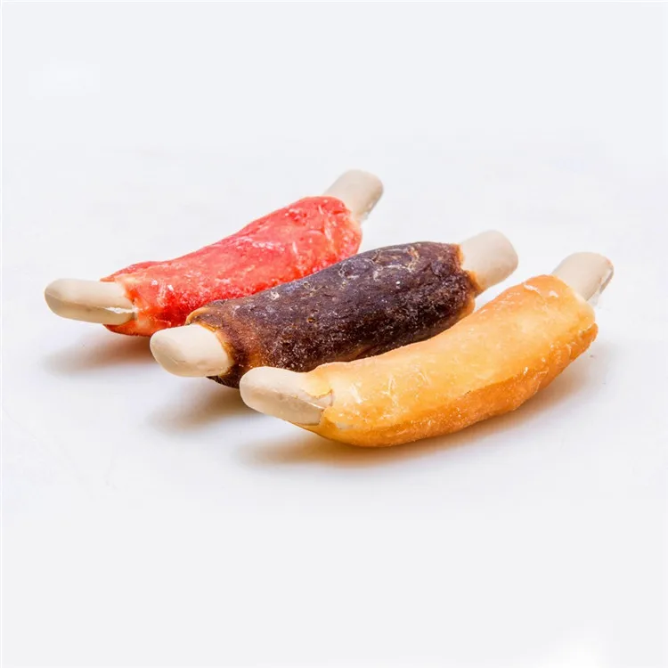 new arrival pet Dental Chews Kebab Shaped Chews Grain Free Dog Bully Sticks organic Dog treats snack