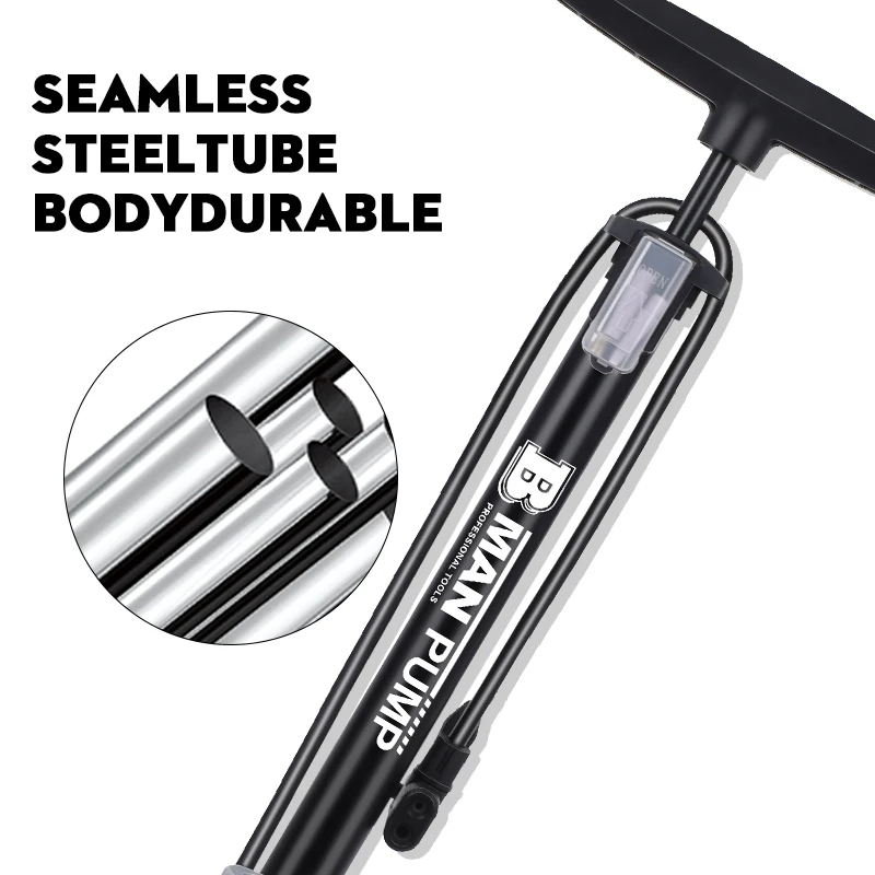 BM Wholesale Mountain Bicycle Pump Floor Type Bike Hand Pump with Best Price Hot Sell Mini Bike Pump with barometer