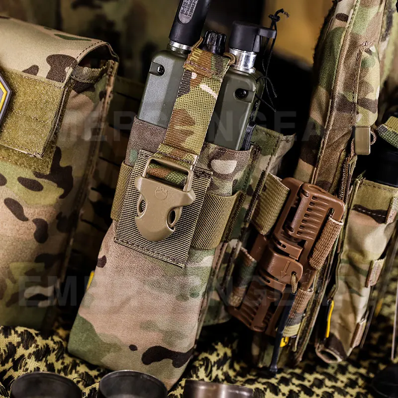 Emersongear Cordura 500D нейлоновый держатель для радио домофона Camo Molle тактический радиопакет с PRC148/152