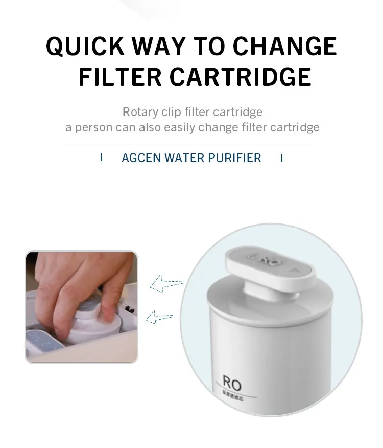 AGCEN OEM ODM Purificador de agua Hot Sale high-quality 5 stages ro water purifier with tank