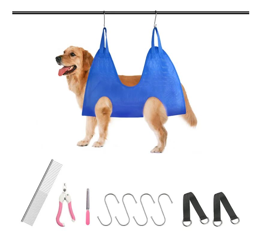 pet nail trimming pet cats and dogs grooming hammock harness pet grooming clipper set