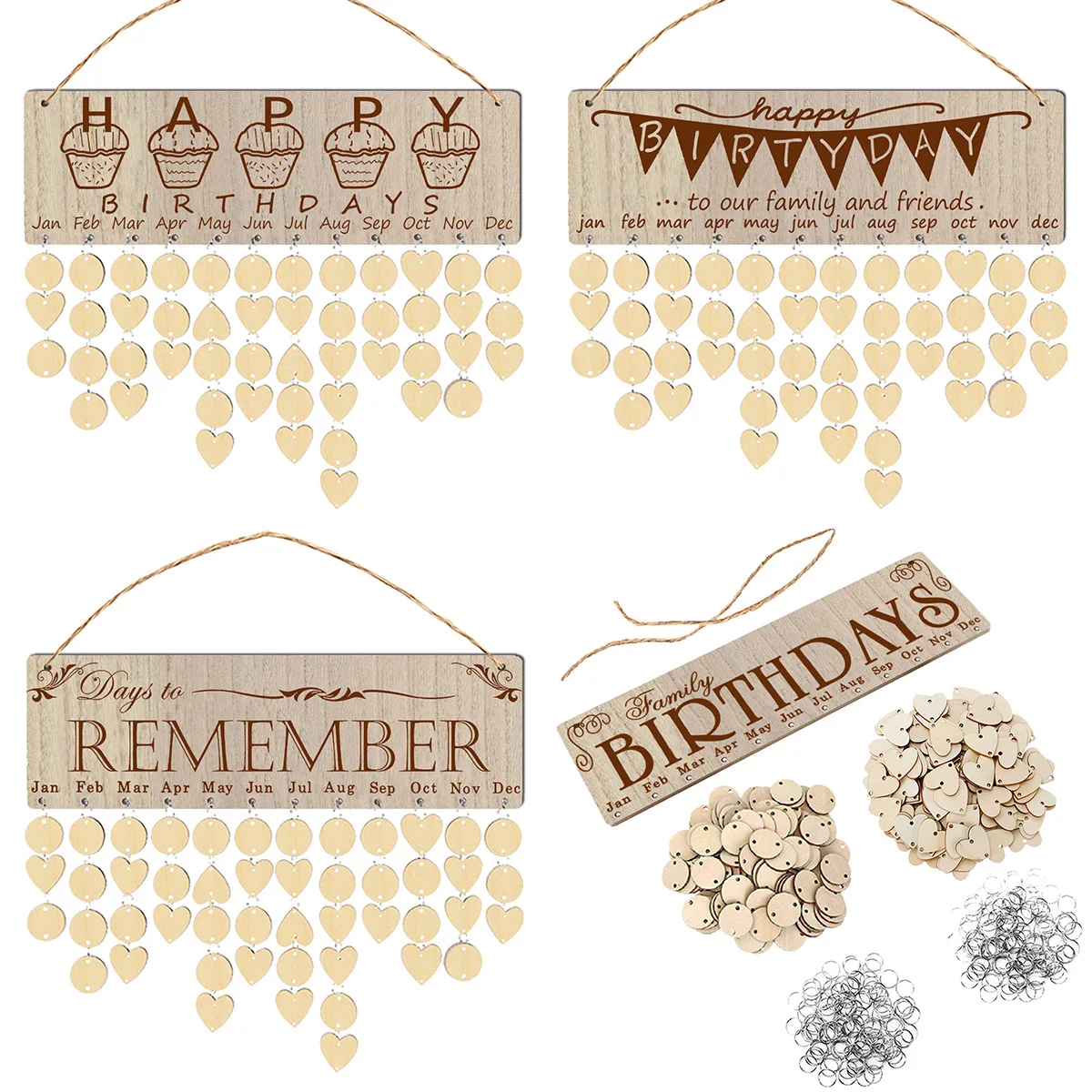 
Hot selling products DIY creative reminder board for family and friends birthday calendar 