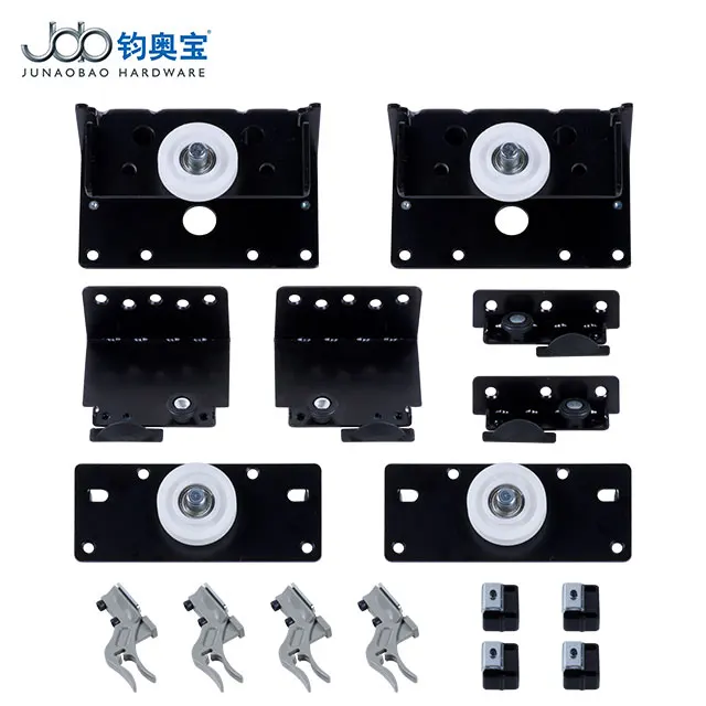 JOB factory furniture hardware sliding door system wardrobe side-hanging sliding door roller for apartment