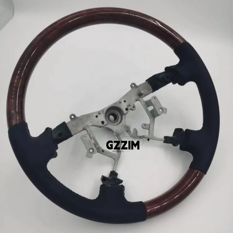 Auto Parts Steering Wheel Peach Wood Grain Steering Wheel For Prado FJ120 Old Style