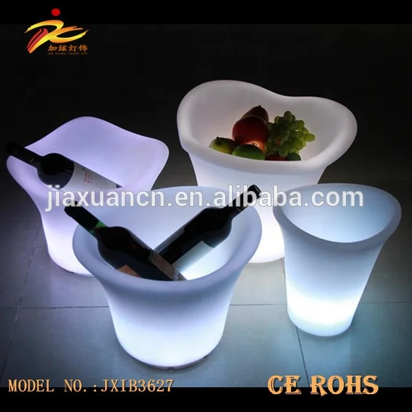 
color changing led ice bucket/ nightclub rechargeable led ice bucket/led lighting bottle ice bucket 