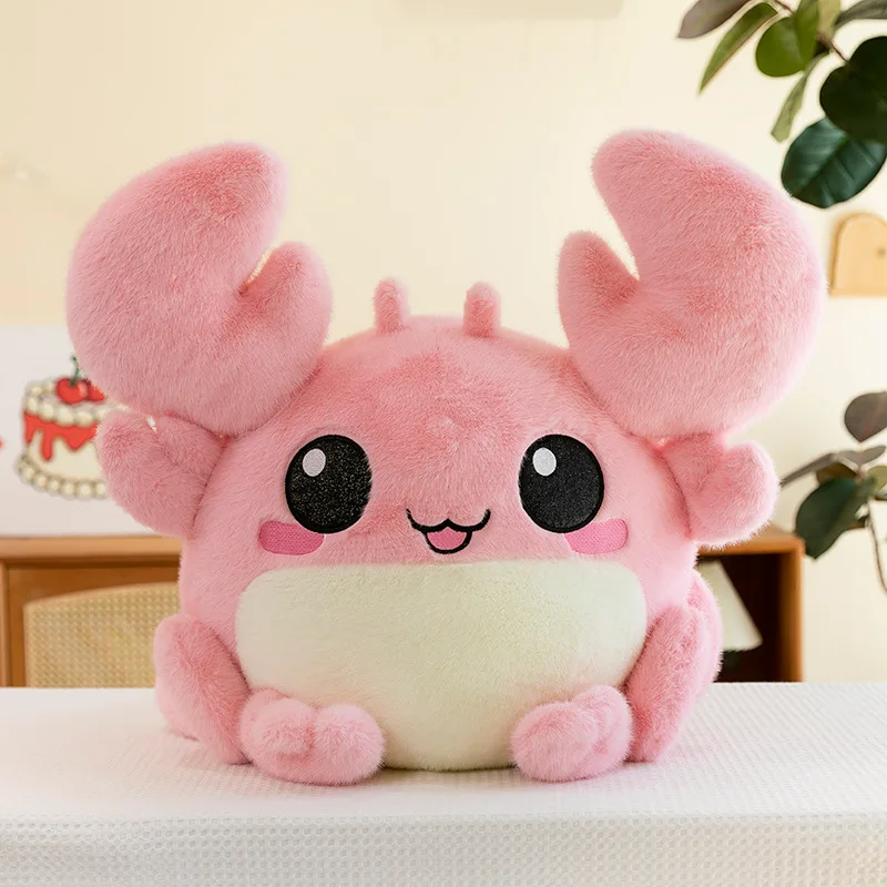 Cartoon Crab Doll Rich Man Plush Toy Super Cute Ragdoll Pillow Children