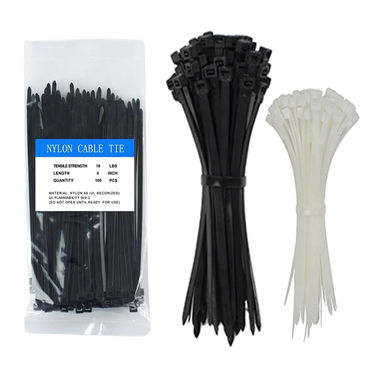 Xingo 100mm 120mm 150mm 200mm 250mm 300mm 350mm OEM Factory Nylon66 Pa66 Zip Plastic Cable Tie Nylon Cable Tie