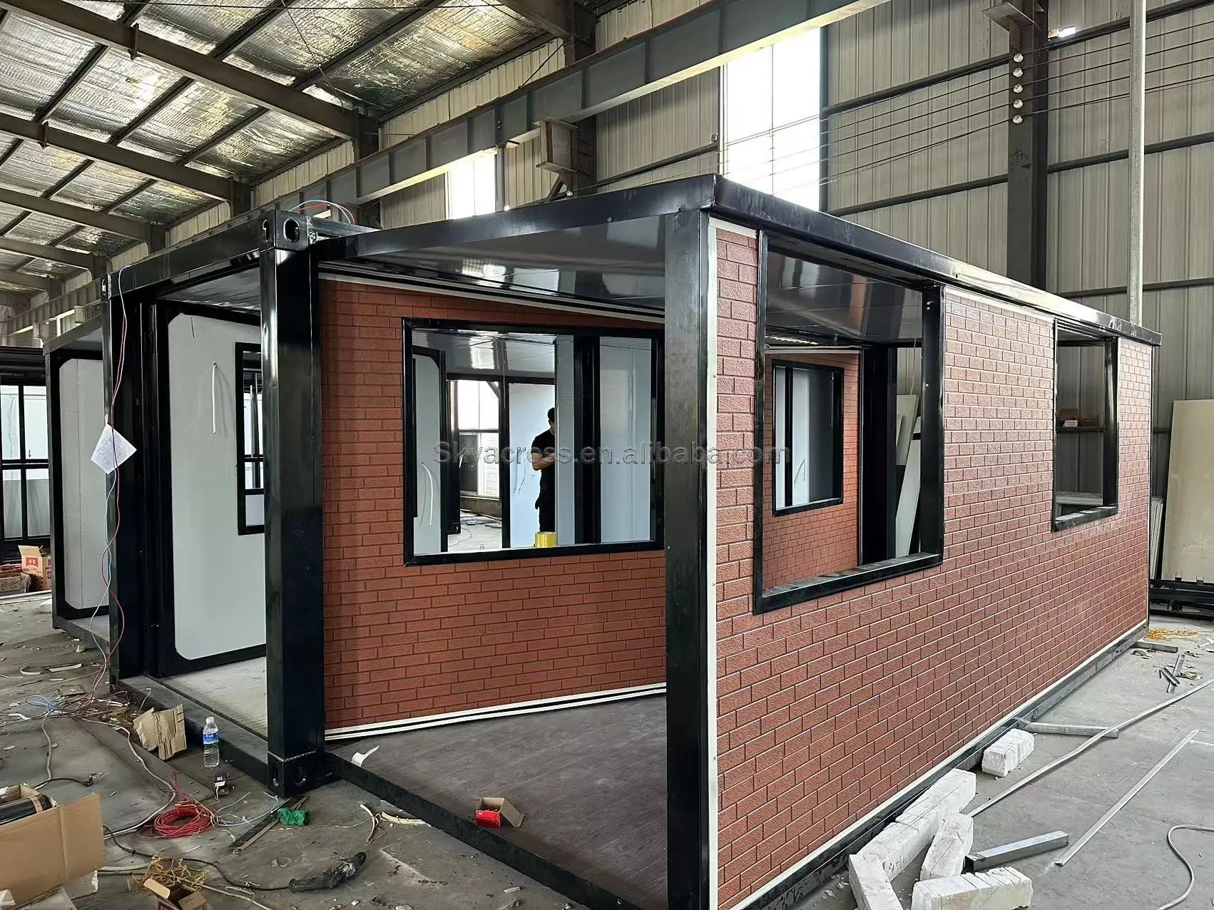 expandable house prefabricated 20-40 foot container with 3 bedroom home plans 40ft expandable container house 7 buyers