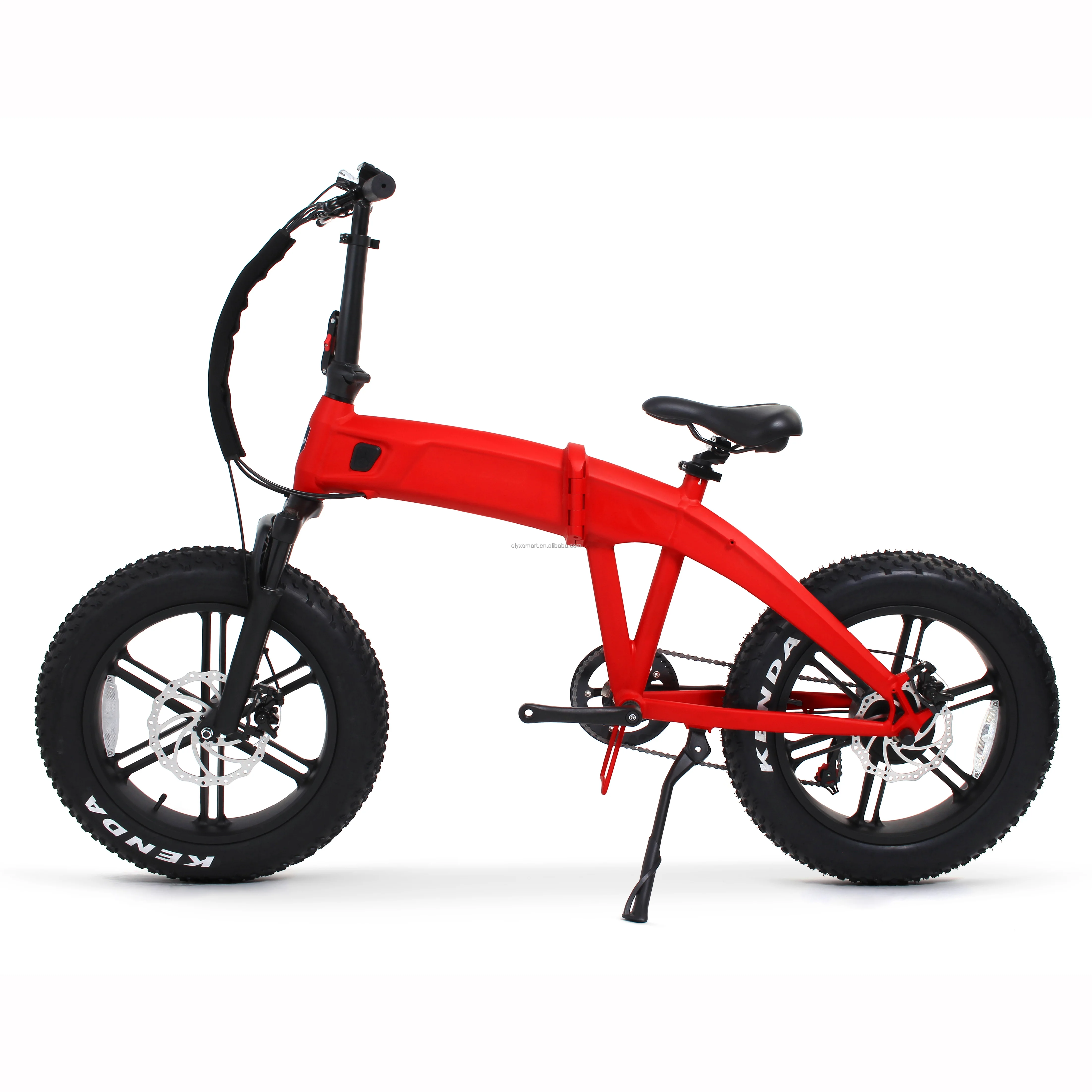 Rocket OEM Factory Wholesale 500W 750W 1000W Mini Elektrische Fiets Adults 20Inch Fat Tire Folding Bike