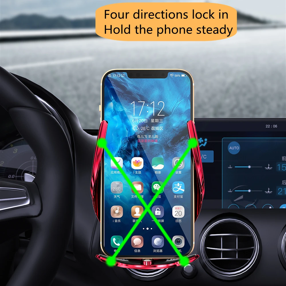 2022 15w fast magetic wireless car charger 3 in one for cars